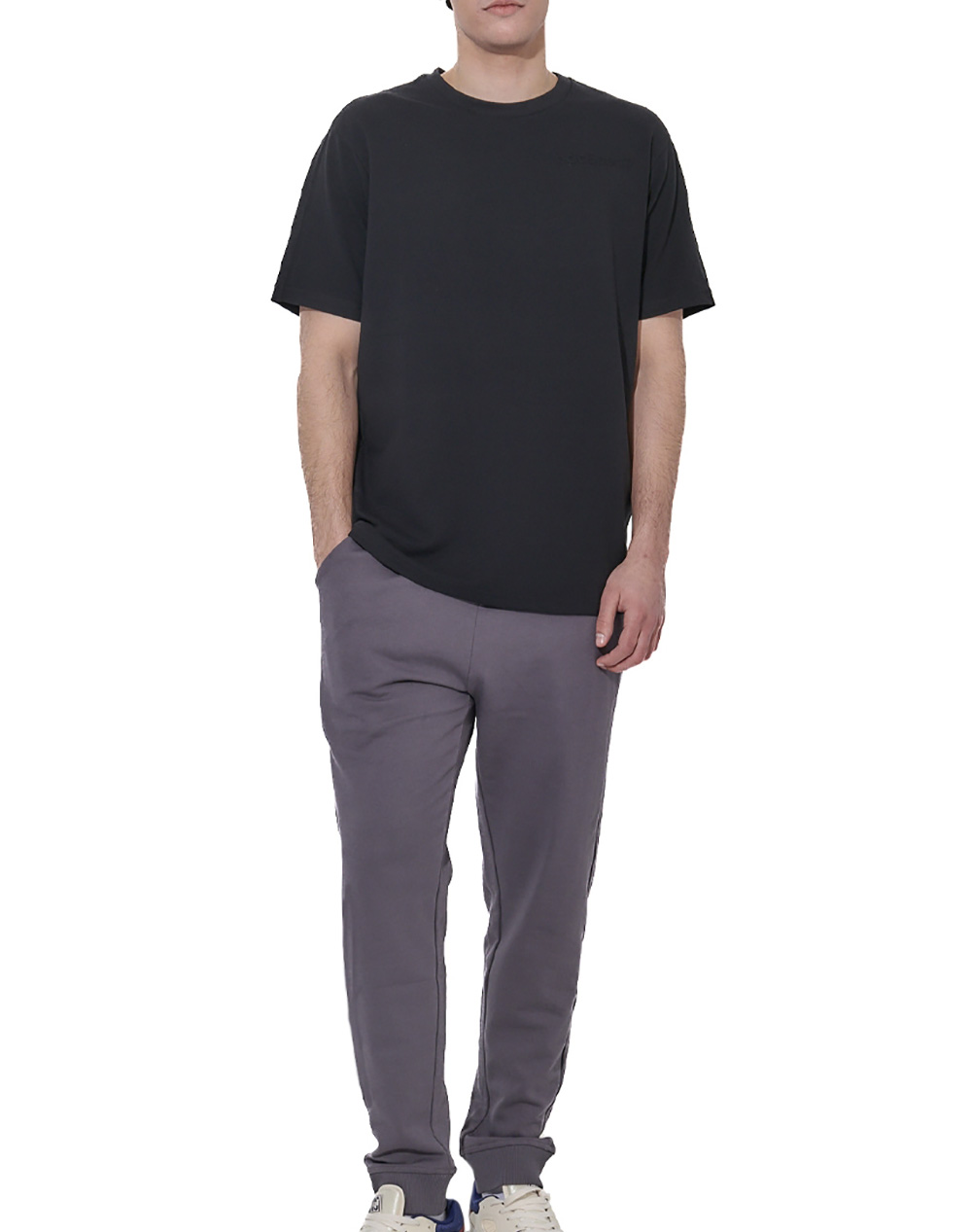 BODY ACTION MEN''S REGULAR FIT TECH PIQUE T-SHIRT 053626-01-BLACK Black φωτογραφία