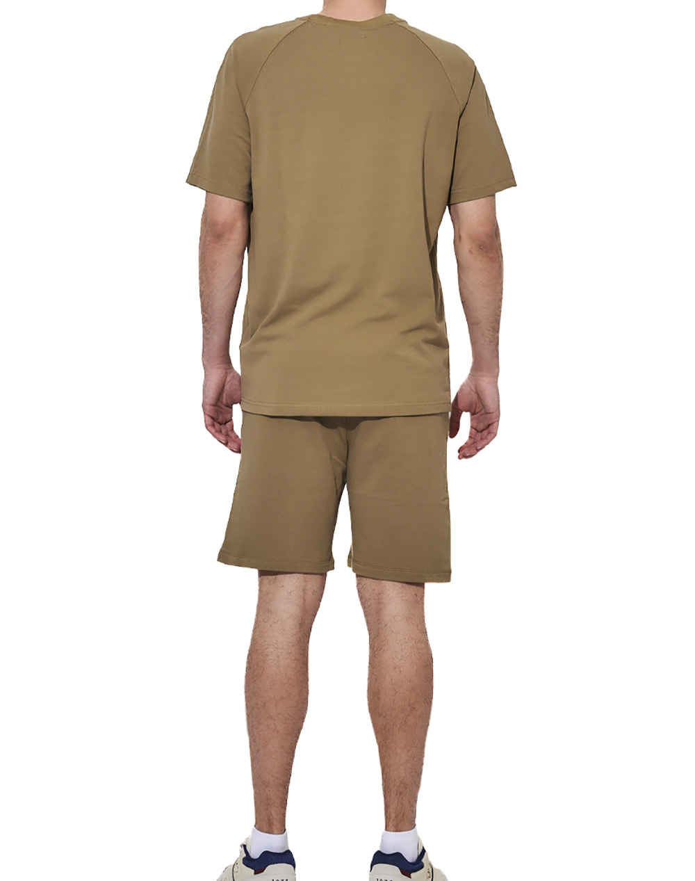 BODY ACTION MEN''S REGULAR FIT TECH PIQUE T-SHIRT 053626-01-COVERT GREEN Khaki φωτογραφία