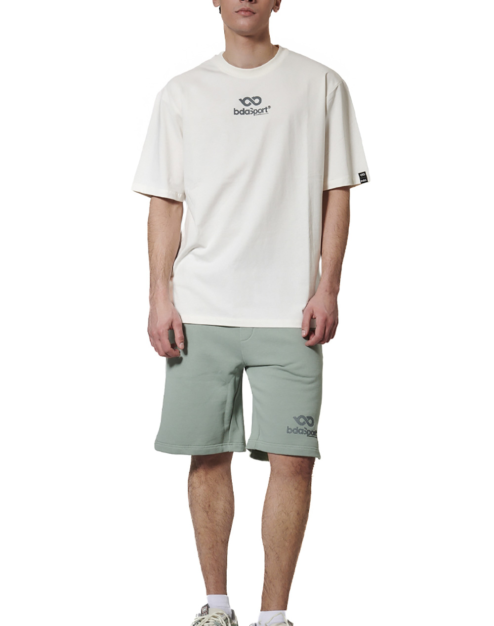 Body Action Men&Apos S High-Density Logo T-Shirt 053621-01-White Alyssum Offwhite ανδρικά ρούχα μπλούζες Politikos Shop Πολιτικός