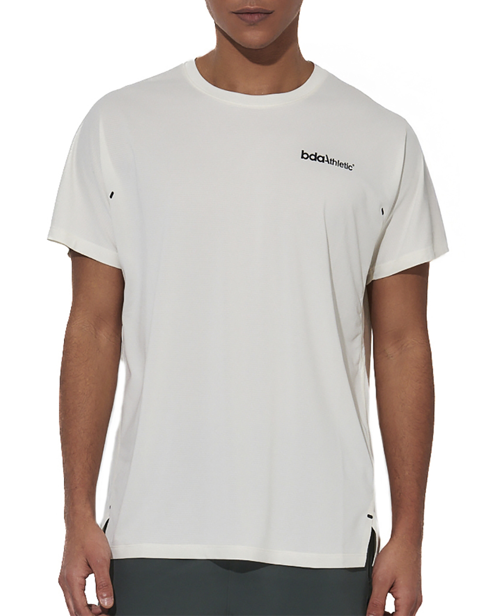 BODY ACTION MEN''S WORKOUT T-SHIRT 053620-01-STAR WHITE White