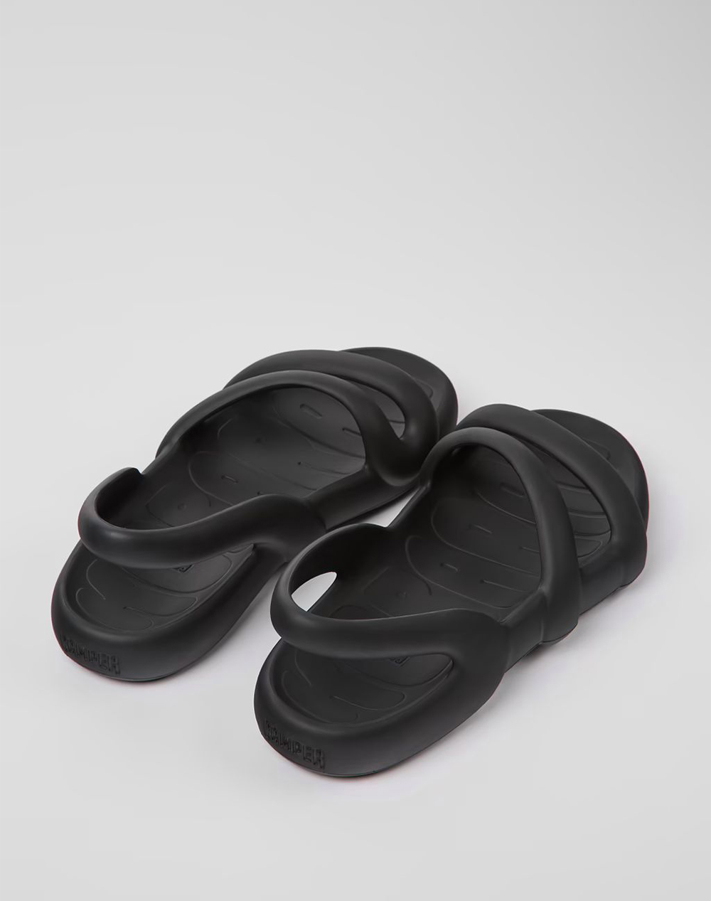 Camper Kobarah Flat Bio Negro Matt K100957-001-001 Black ανδρικά παπούτσια Πεδιλα Politikos Shop Πολιτικός