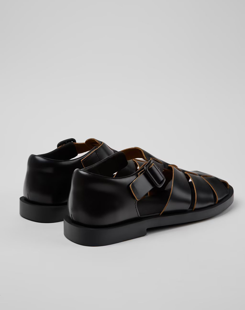 Camper Docko Negro Don K101011-001-001 Black ανδρικά παπούτσια Πεδιλα Politikos Shop Πολιτικός