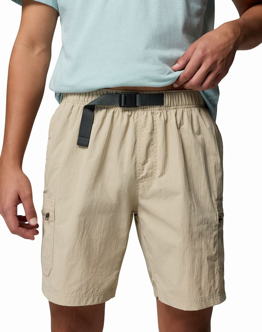 Columbia Ανδρική Βερμούδα Cargo Μπεζ Νάυλον Textured Poplin