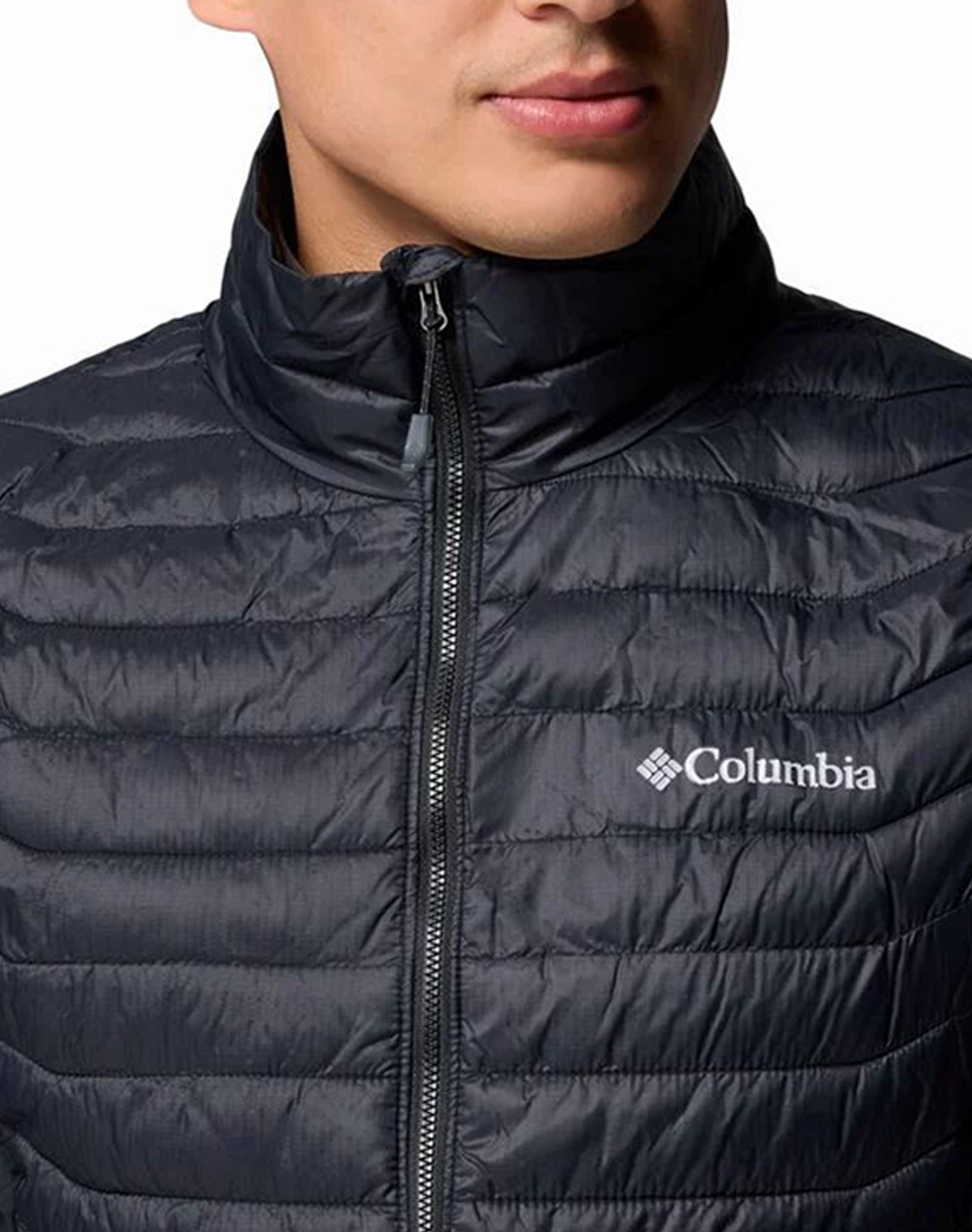 Columbia Ανδρικό Γιλέκο Powder Pass Hybrid Vest Ch31-2126111-010 Black ανδρικά ρούχα Πανωφορια Γιλεκα Politikos Shop Πολιτικός