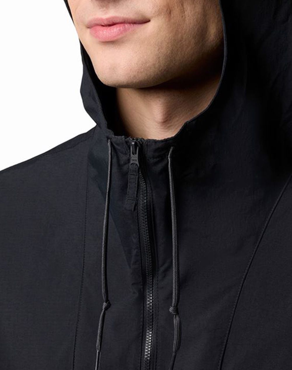 Columbia Ανδρικό Μπουφάν Spire Valley Hooded Windbreaker Ca31-2117051-010 Black ανδρικά ρούχα Πανωφορια μπουφάν Politikos Shop Πολιτικός