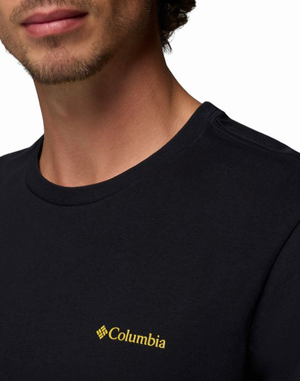 Columbia Ανδρική Μπλούζα Csc Logo Back Tee Ce33-2155011-011 Black ανδρικά ρούχα μπλούζες T-Shirt Politikos Shop Πολιτικός