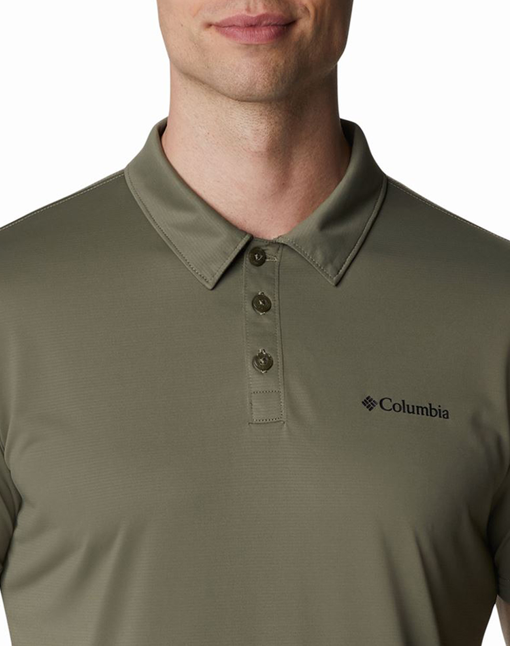 Columbia Ανδρική Μπλούζα Hike Polo Ce34-1990401-397 Khaki ανδρικά ρούχα μπλούζες Politikos Shop Πολιτικός