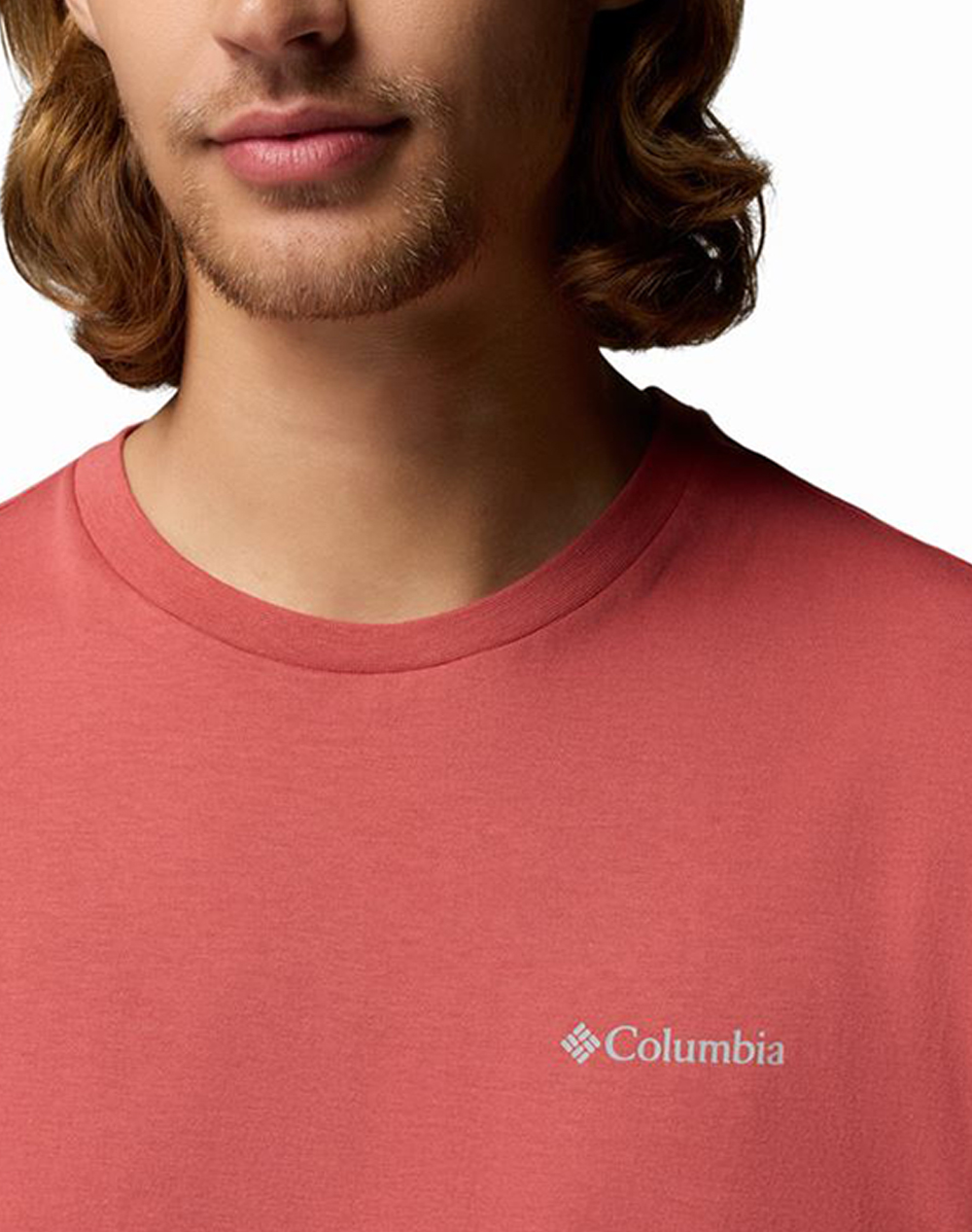 Columbia Ανδρική Μπλούζα Csc Basic Tee Ce33-2154991-643 Lightred ανδρικά ρούχα μπλούζες T-Shirt Politikos Shop Πολιτικός
