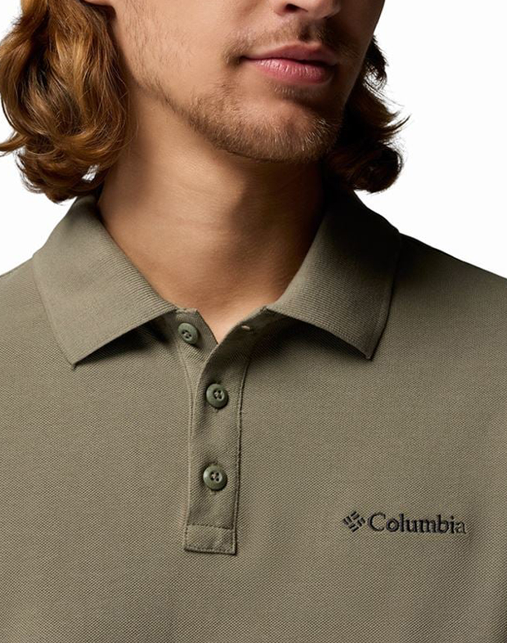 Columbia Ανδρική Μπλούζα Polo Carter Ridge Pique Ce34-2157393-397 Khaki ανδρικά ρούχα μπλούζες Politikos Shop Πολιτικός