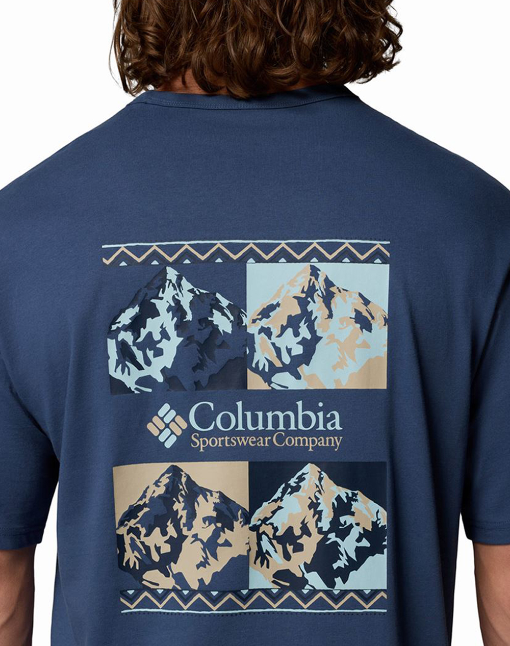 Columbia Ανδρική Μπλούζα Csc Heavyweight Iconic Tee Ce33-2155061-479 Darkblue ανδρικά ρούχα μπλούζες T-Shirt Politikos Shop Πολιτικός
