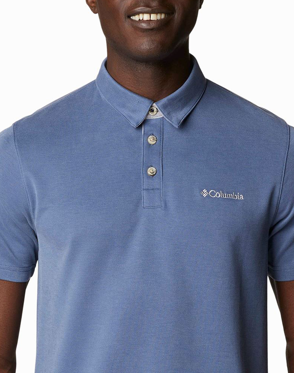 Columbia Ανδρικό Nelson Point Polo Ce34-Eo0035-478 Rafblue ανδρικά ρούχα μπλούζες Politikos Shop Πολιτικός