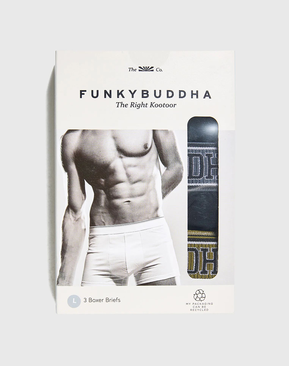 Funky Buddha Εσώρουχα Fbm013-084-10-Black Black ανδρικά εσώρουχα Σλιπ Μποξερ Politikos Shop Πολιτικός