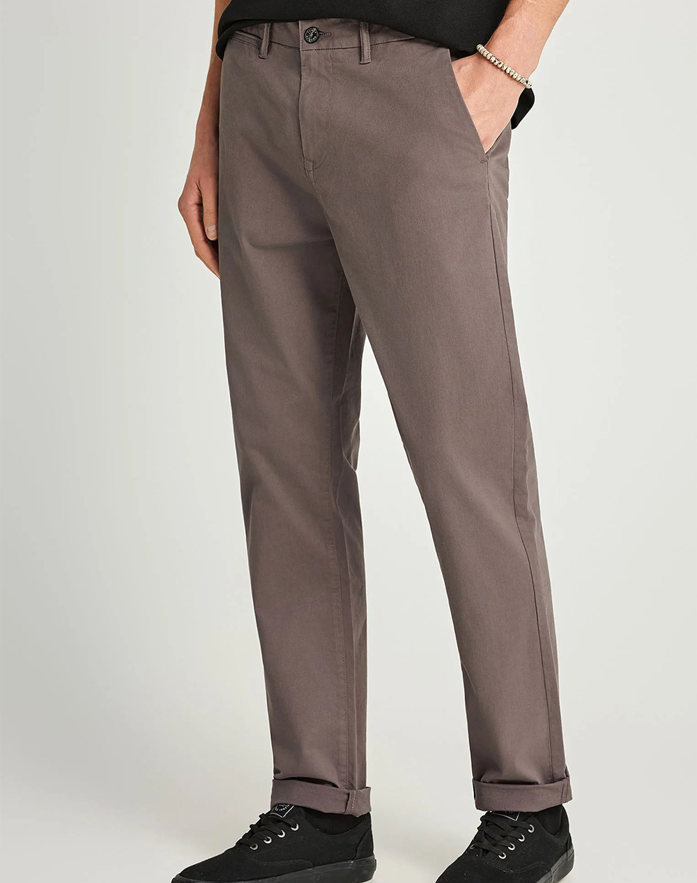 FUNKY BUDDHA Trousers FBM013-001-02-GREY DarkGray