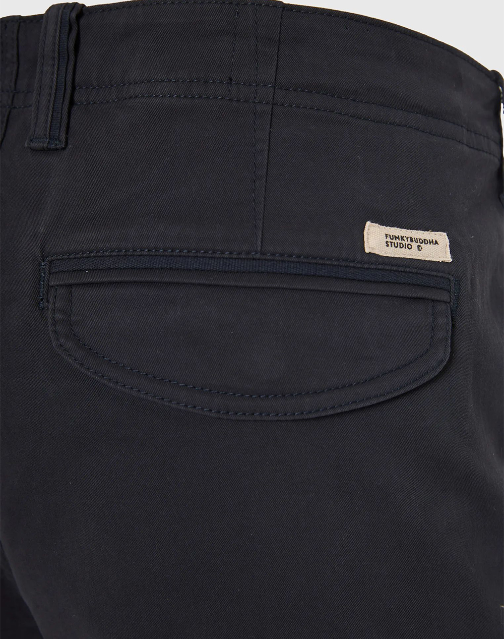 Funky Buddha Trousers Fbm013-002-02-Navy Darkblue ανδρικά ρούχα παντελόνια Cargo Politikos Shop Πολιτικός