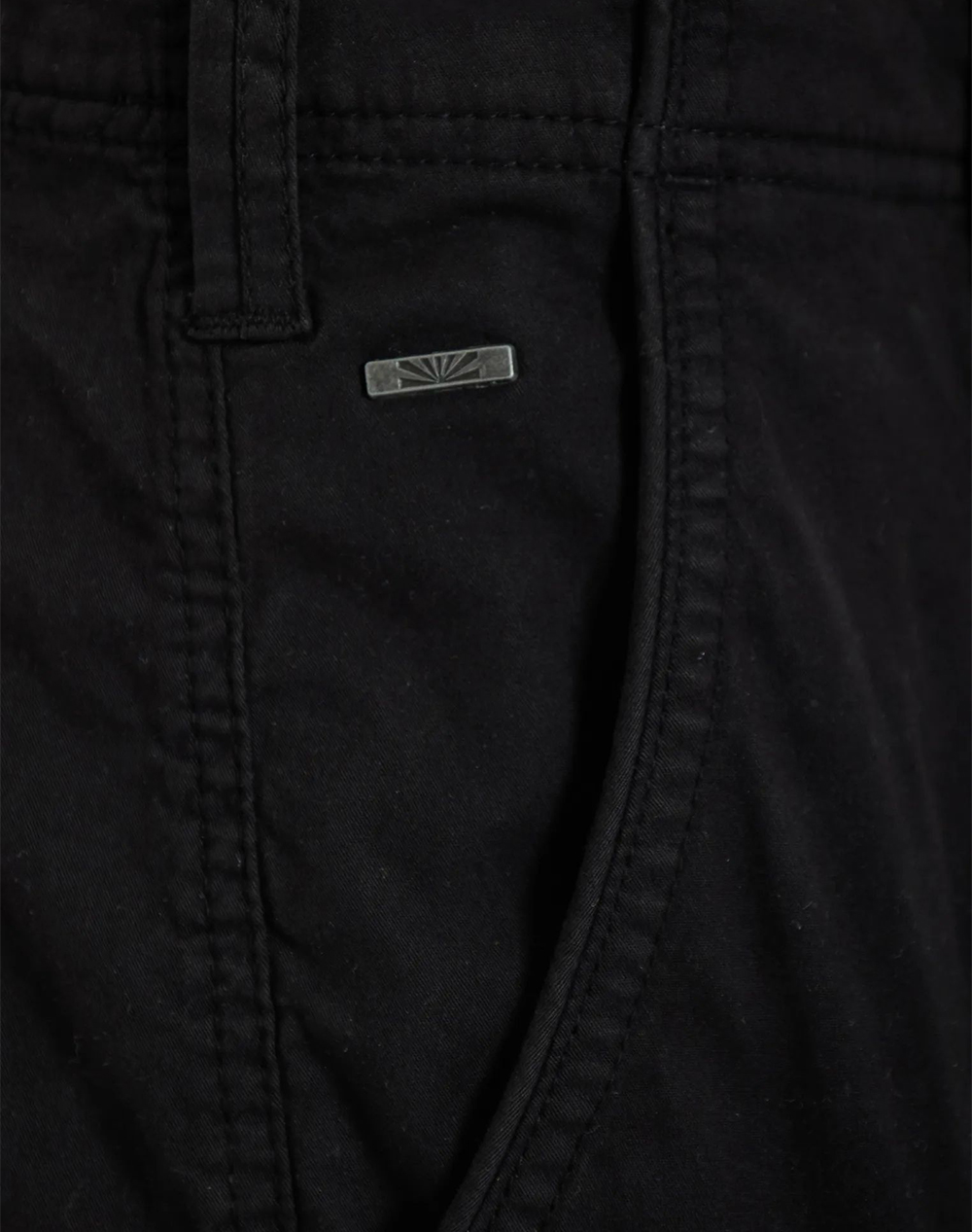 Funky Buddha Trousers Fbm013-030-02-Black Black ανδρικά ρούχα παντελόνια Cargo Politikos Shop Πολιτικός