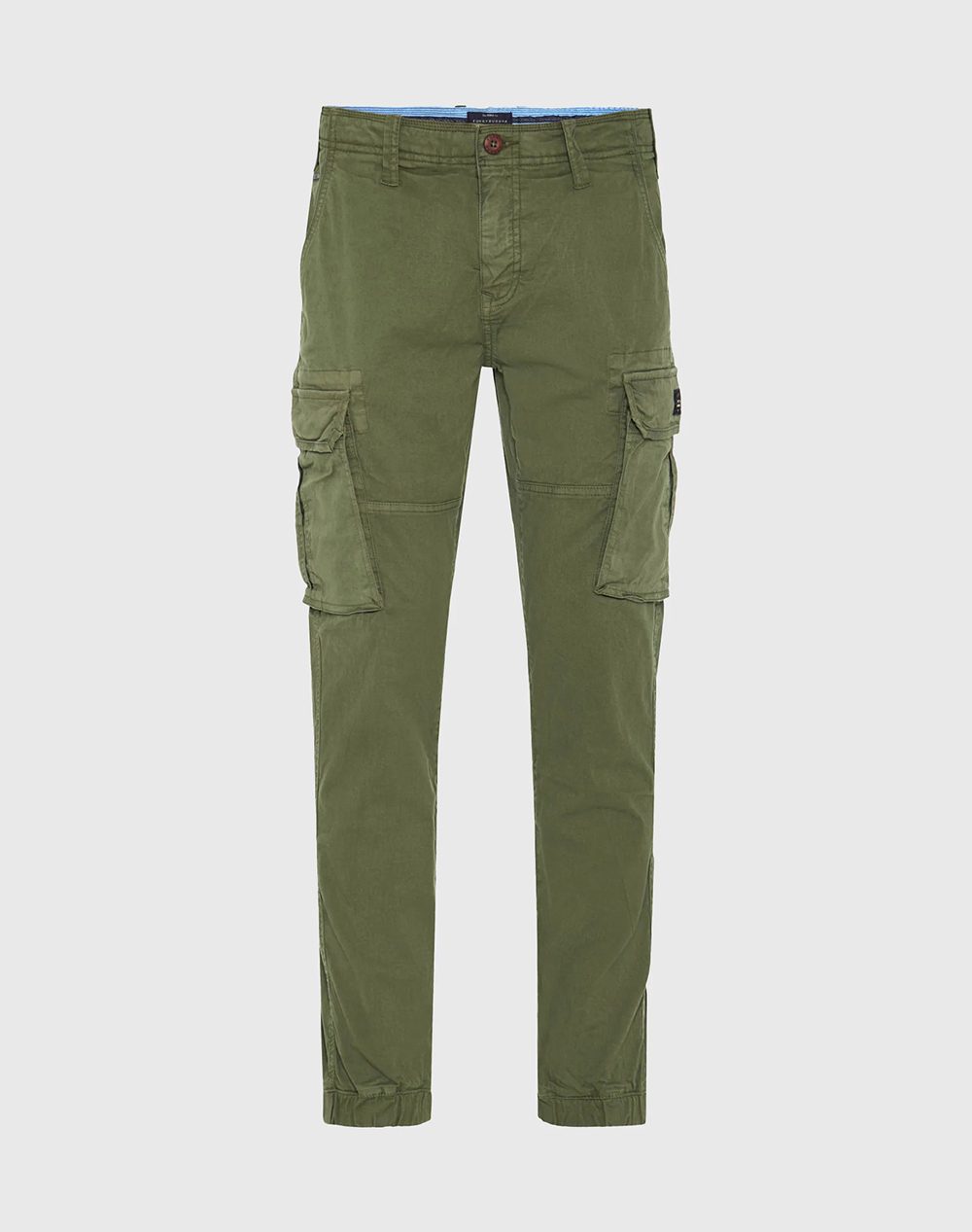 Funky Buddha Trousers Fbm013-030-02-Deep Forest Olive ανδρικά ρούχα παντελόνια Cargo Politikos Shop Πολιτικός