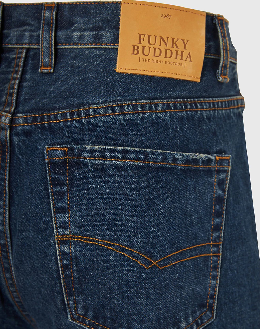 Funky Buddha Jeans Fbm013-095-02-Dk Blue Denimdarkblue ανδρικά ρούχα παντελόνια Politikos Shop Πολιτικός