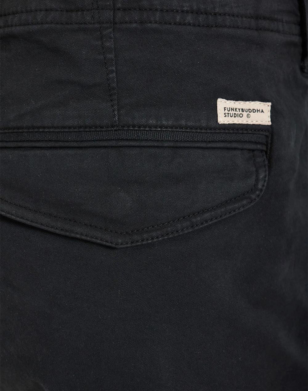 FUNKY BUDDHA Shorts FBM013-002-03-BLACK Black φωτογραφία