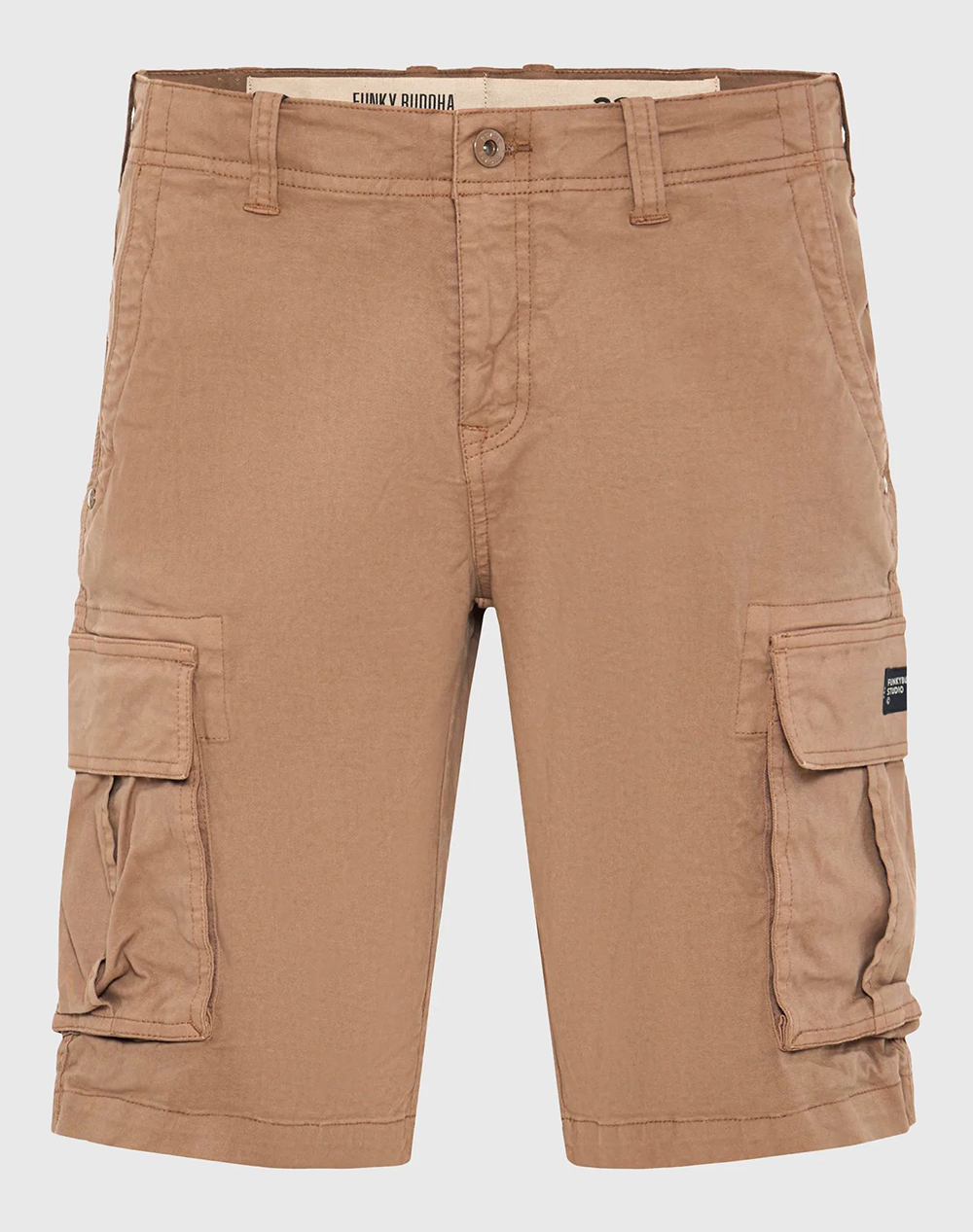 FUNKY BUDDHA Shorts FBM013-002-03-CIGAR Brown φωτογραφία