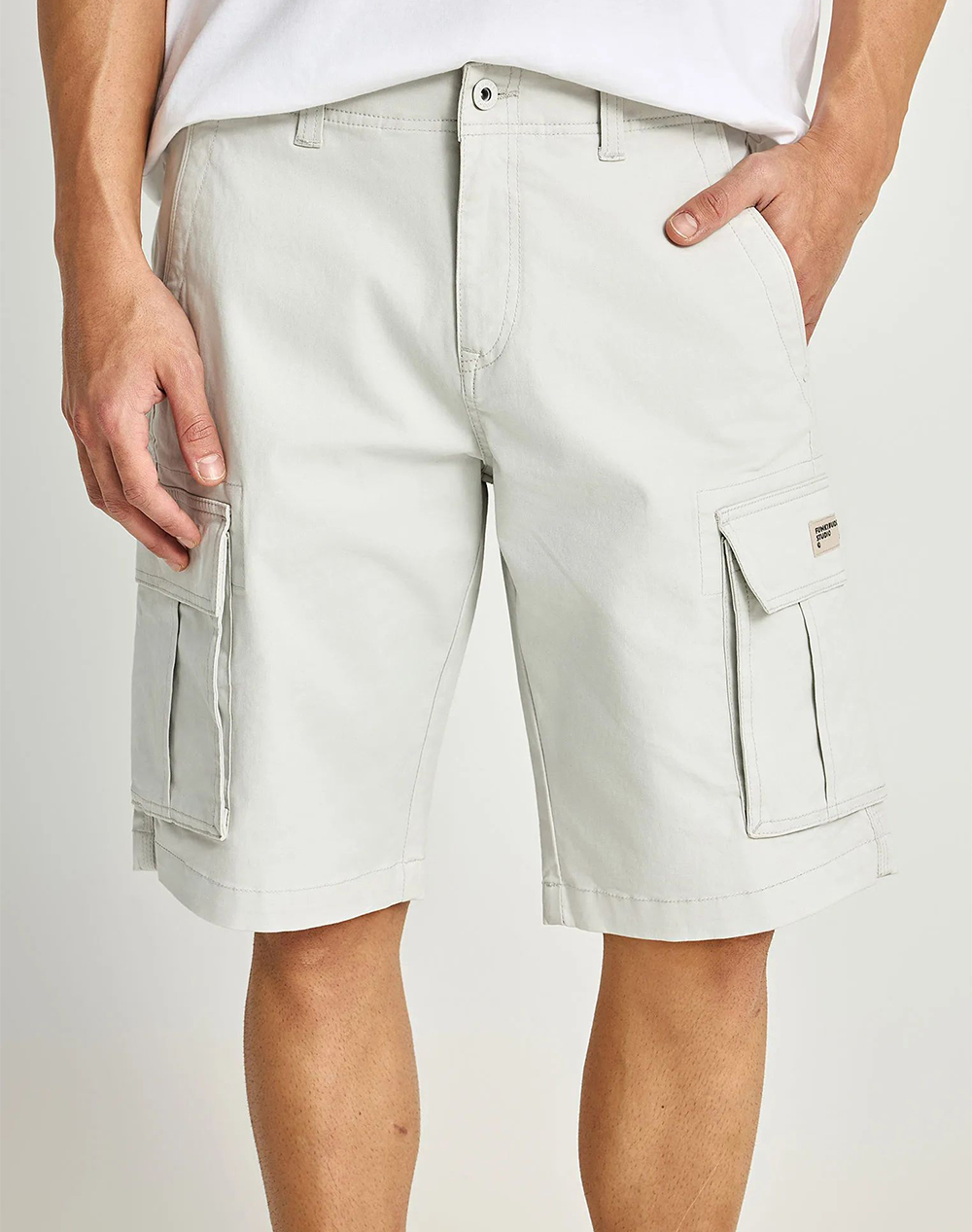 FUNKY BUDDHA FUNKY BUDDHA Shorts FBM013-002-03-MIST Ecru