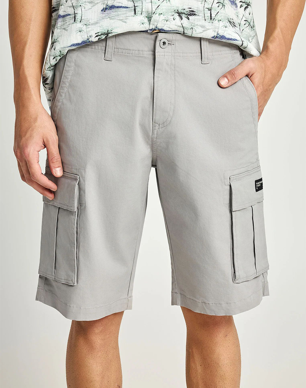 FUNKY BUDDHA Shorts FBM013-002-03-GREY LightGray