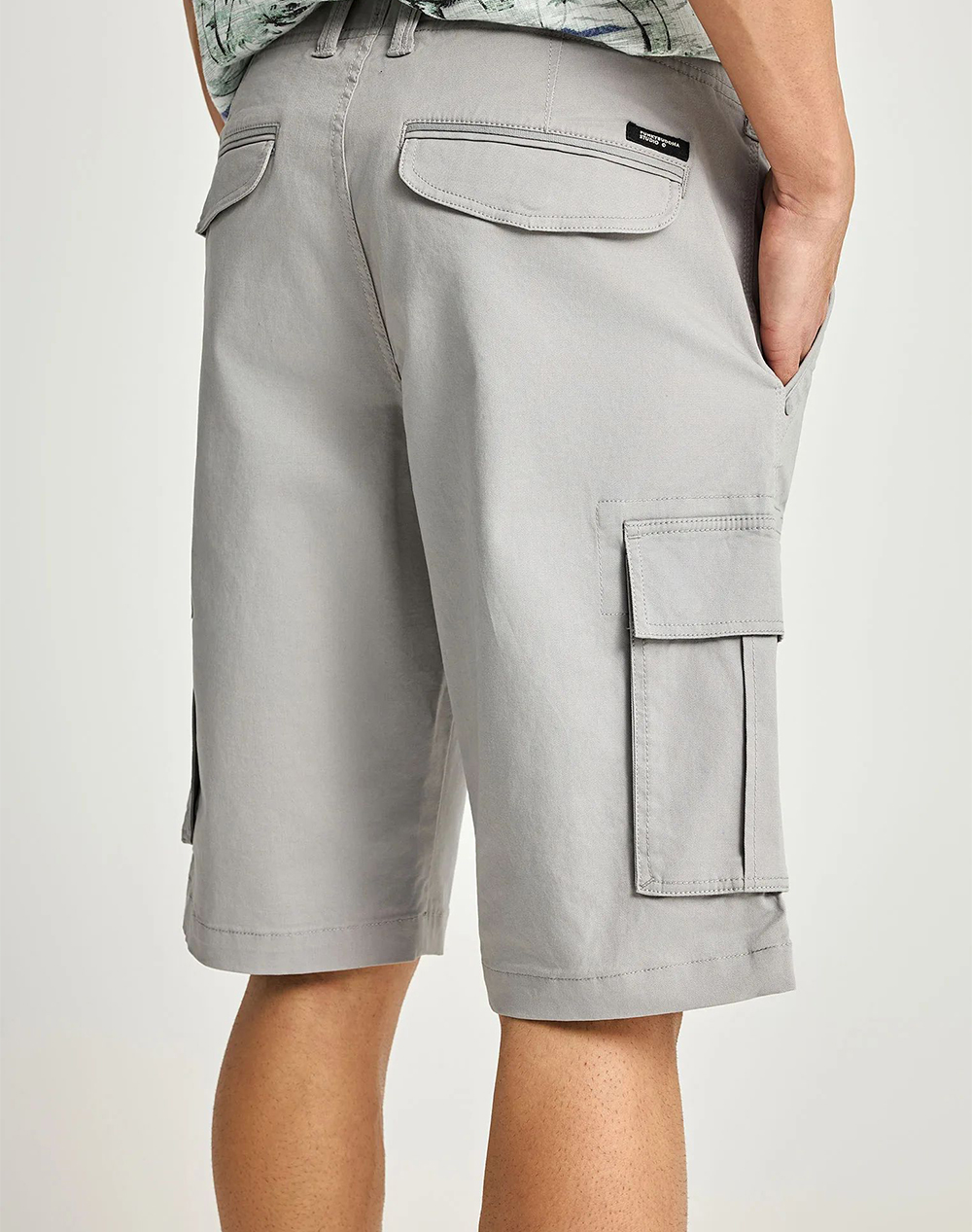 FUNKY BUDDHA Shorts FBM013-002-03-GREY LightGray φωτογραφία