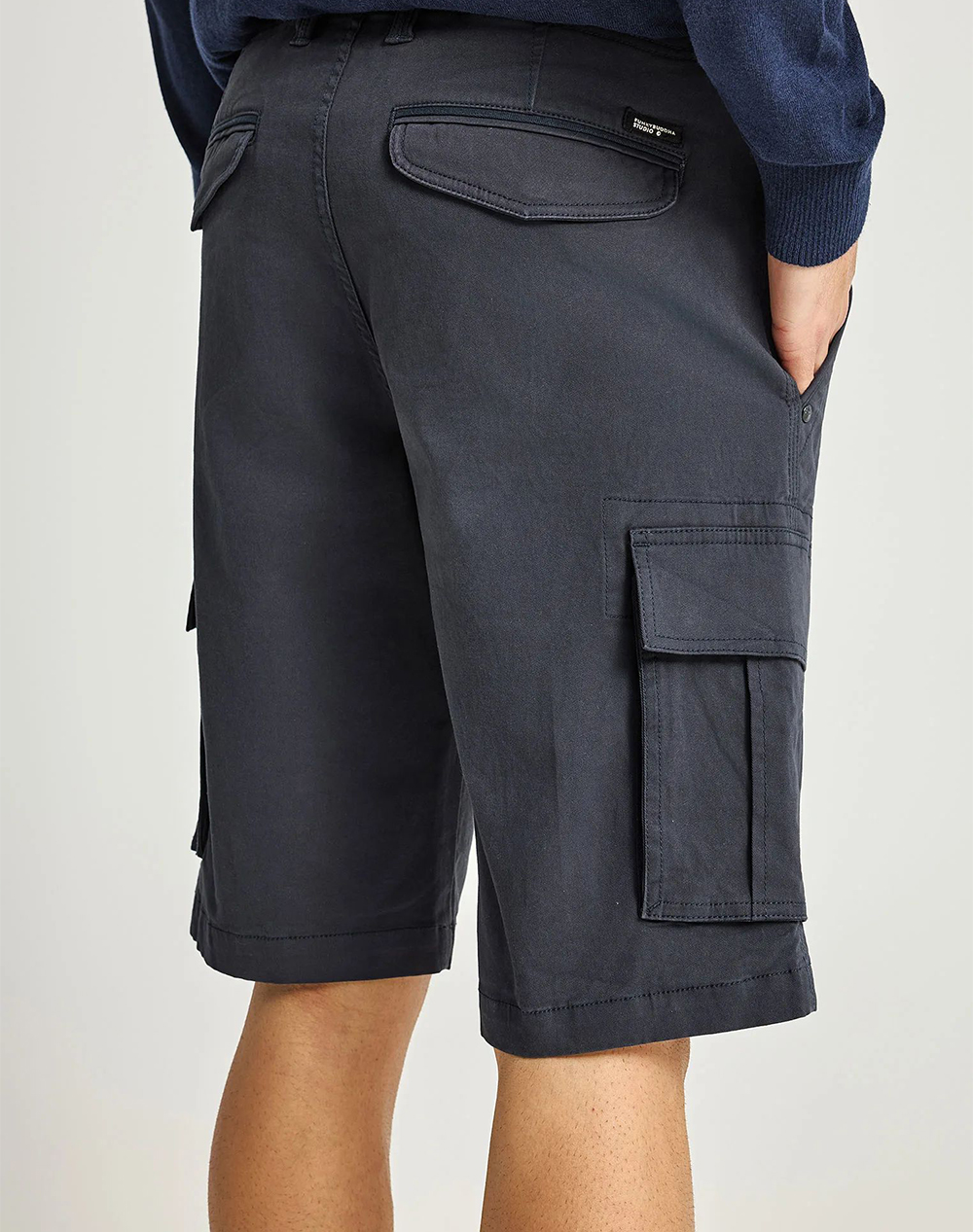 FUNKY BUDDHA Shorts FBM013-002-03-NAVY NavyBlue φωτογραφία