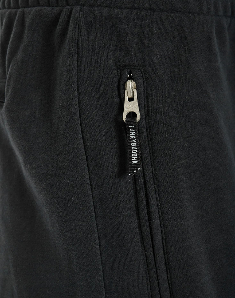 Funky Buddha Shorts Fbm013-050-03-Black Black ανδρικά αθλητικά ρούχα Σορτς Βερμουδα Politikos Shop Πολιτικός