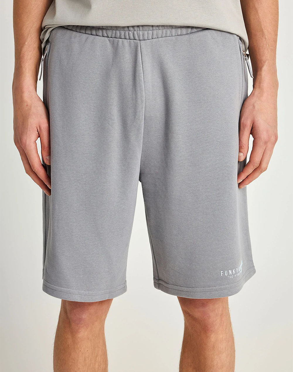 FUNKY BUDDHA Shorts FBM013-050-03-STEEL GREY Gray