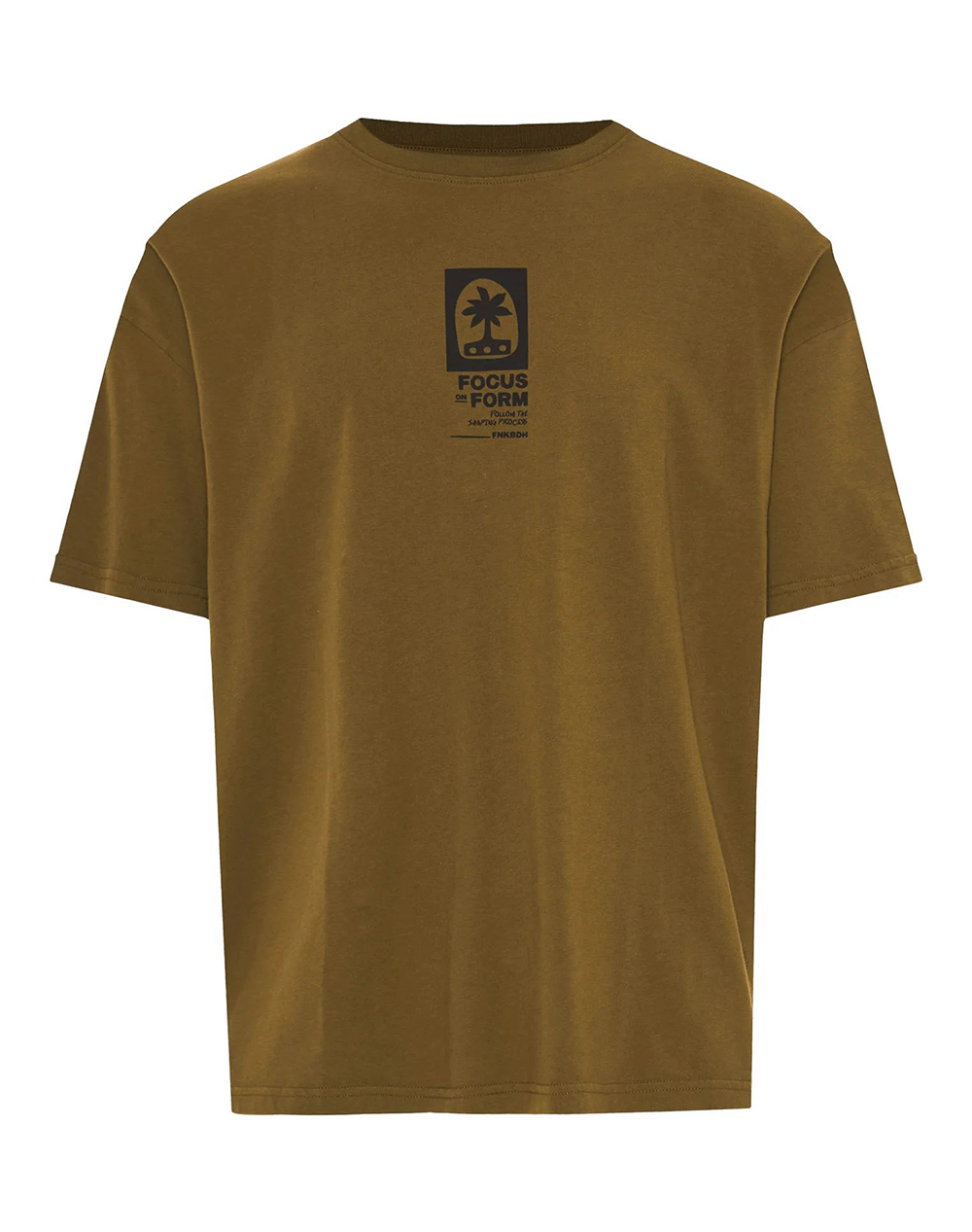 Funky Buddha T-Shirts Fbm013-056-04-Dusty Olive Khaki ανδρικά ρούχα μπλούζες T-Shirt Politikos Shop Πολιτικός