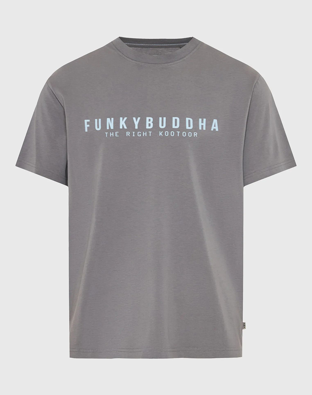 FUNKY BUDDHA T-Shirts FBM013-011-04-STEEL GREY Gray