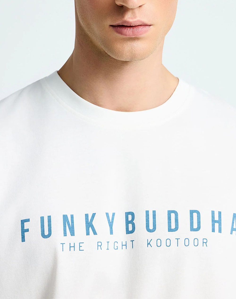Funky Buddha T-Shirts Fbm013-011-04-Off White ανδρικά ρούχα μπλούζες T-Shirt Politikos Shop Πολιτικός