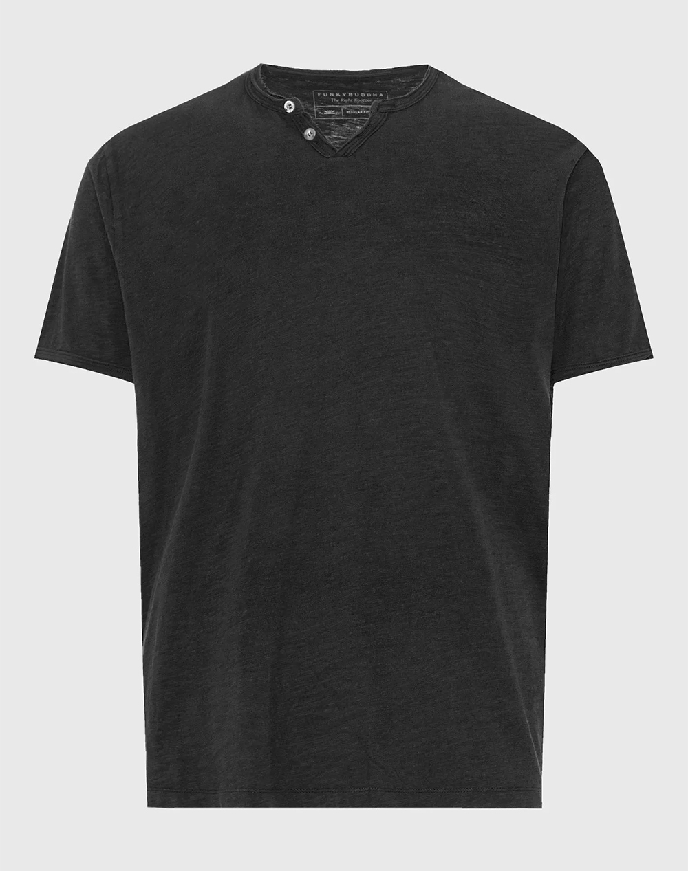 Funky Buddha T-Shirts Fbm013-004-04-Black Black ανδρικά ρούχα μπλούζες T-Shirt Politikos Shop Πολιτικός