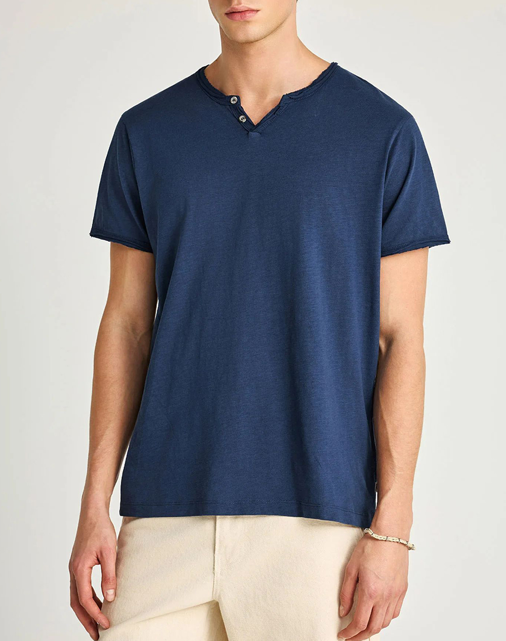 FUNKY BUDDHA T-Shirts FBM013-004-04-NAVY Blue