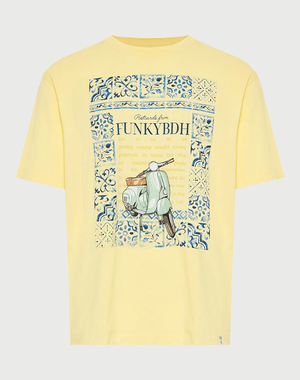 FUNKY BUDDHA T-Shirts FBM013-063-04-LEMONADE LightYellow
