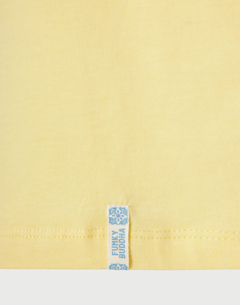 Funky Buddha T-Shirts Fbm013-063-04-Lemonade Lightyellow ανδρικά ρούχα μπλούζες T-Shirt Politikos Shop Πολιτικός