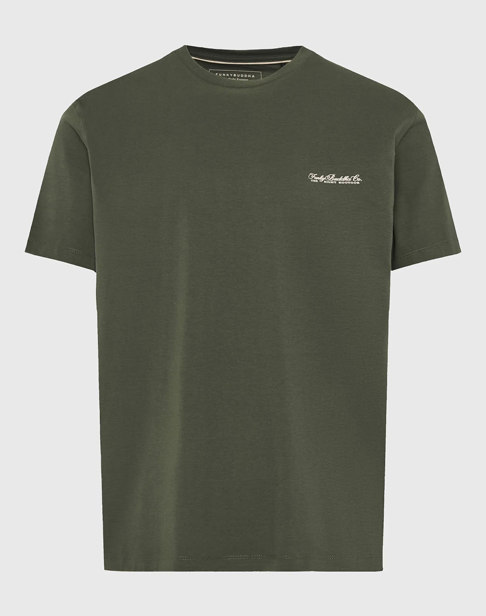 FUNKY BUDDHA T-Shirts FBM013-001-04-DEEP FOREST Khaki