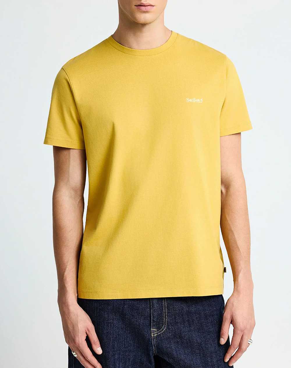 FUNKY BUDDHA T-Shirts FBM013-001-04-Oil Yellow Yellow