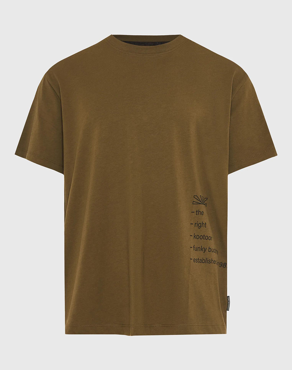 FUNKY BUDDHA T-Shirts FBM013-014-04-Dusty Olive Olive