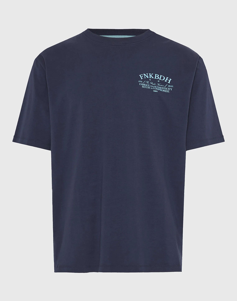 FUNKY BUDDHA T-Shirts FBM013-017-04-NAVY Blue