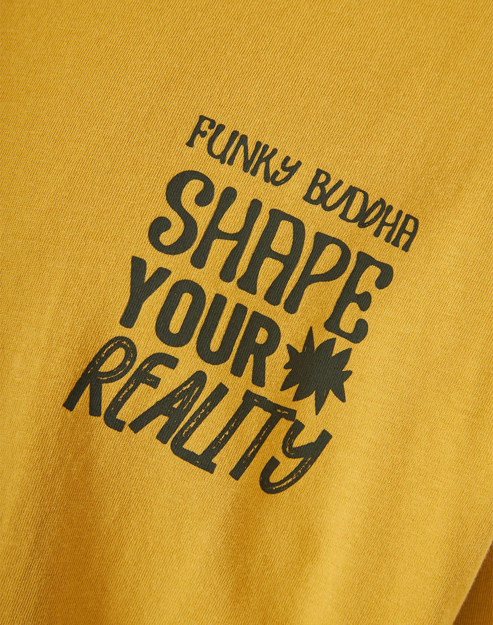 Funky Buddha Fbm013-049-04 - Ανδρική Μπλούζα Κοντό Μανίκι Και Τύπωμα Fbm013-049-04-Oil Yellow ανδρικά ρούχα μπλούζες T-Shirt Politikos Shop Πολιτικός