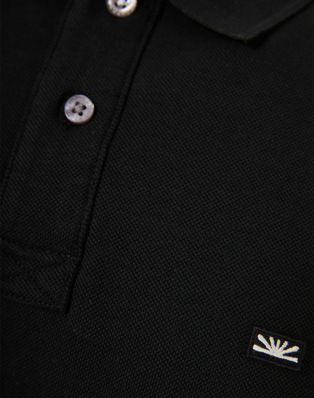 Funky Buddha Polo Shirts Fbm013-001-11-Black Black ανδρικά ρούχα μπλούζες Politikos Shop Πολιτικός