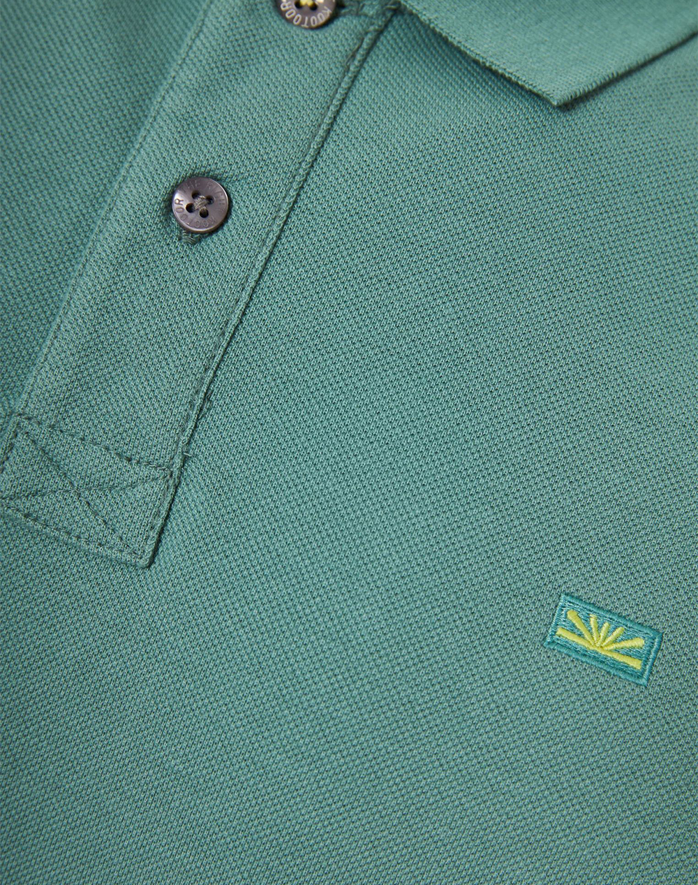 Funky Buddha Polo Shirts Fbm013-001-11-Green Lake Cyan ανδρικά ρούχα μπλούζες Politikos Shop Πολιτικός