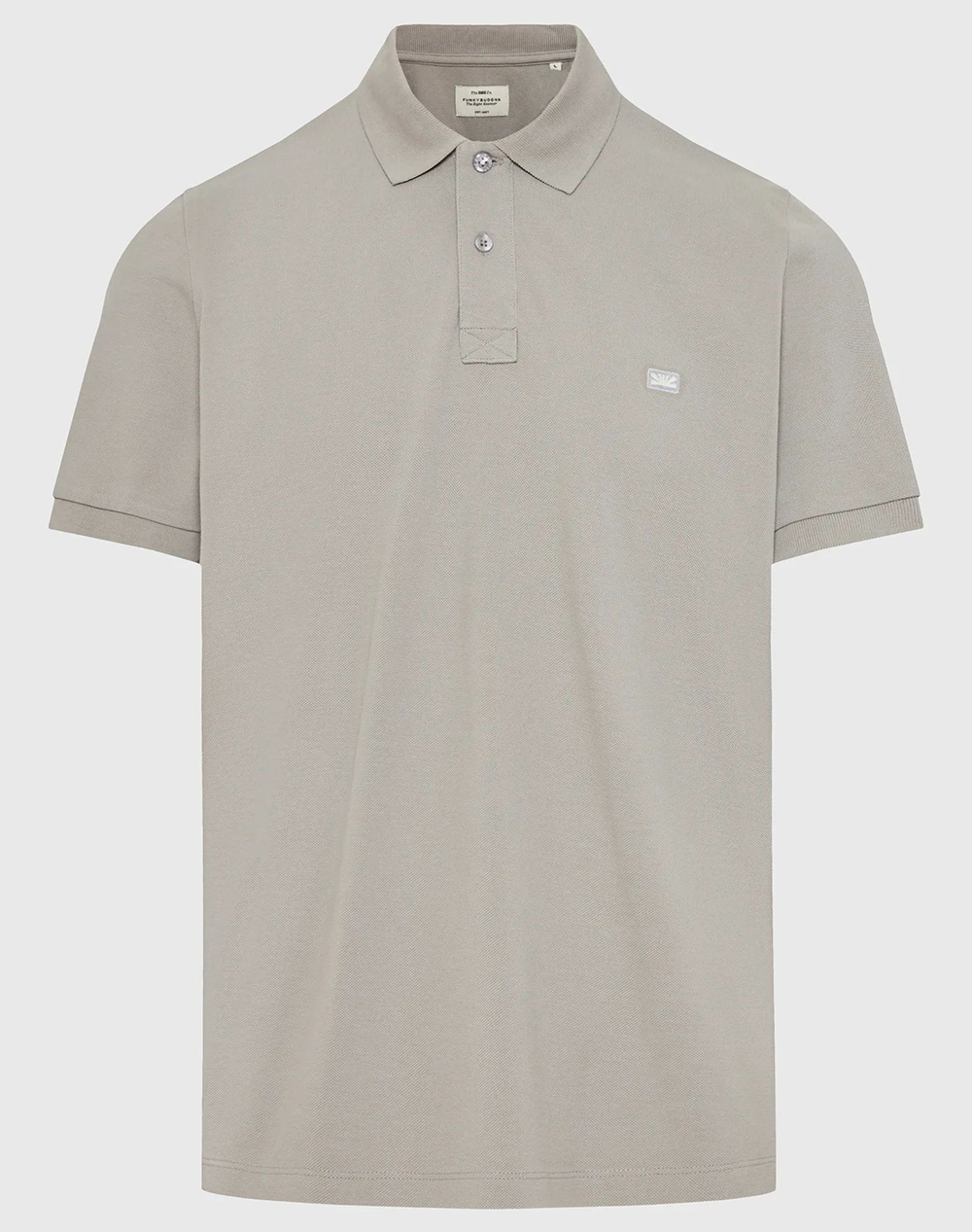 Funky Buddha Polo Shirts Fbm013-001-11-Grey Gray ανδρικά ρούχα μπλούζες Politikos Shop Πολιτικός