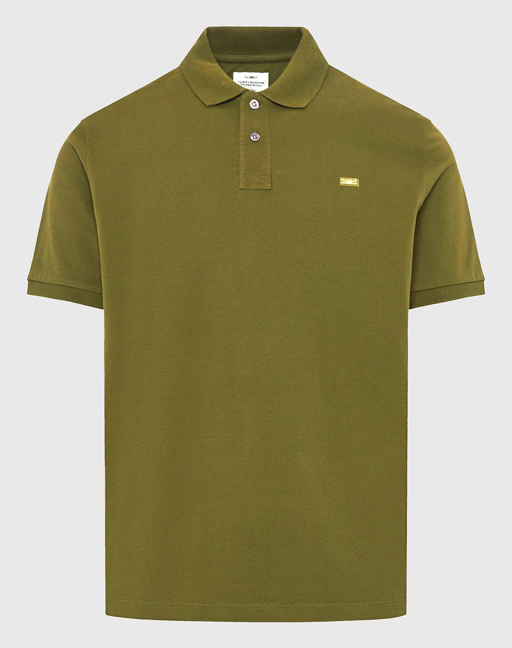 Funky Buddha Polo Shirts Fbm013-001-11-Khaki Khaki ανδρικά ρούχα μπλούζες Politikos Shop Πολιτικός