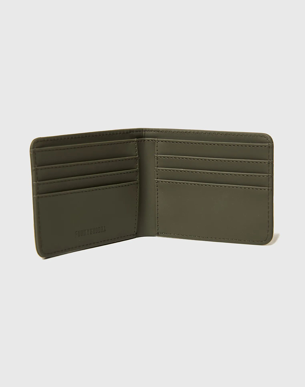 Funky Buddha Πορτοφόλι Fbm013-331-10-Olive Olive ανδρικά αξεσουάρ Πορτοφολια Politikos Shop Πολιτικός
