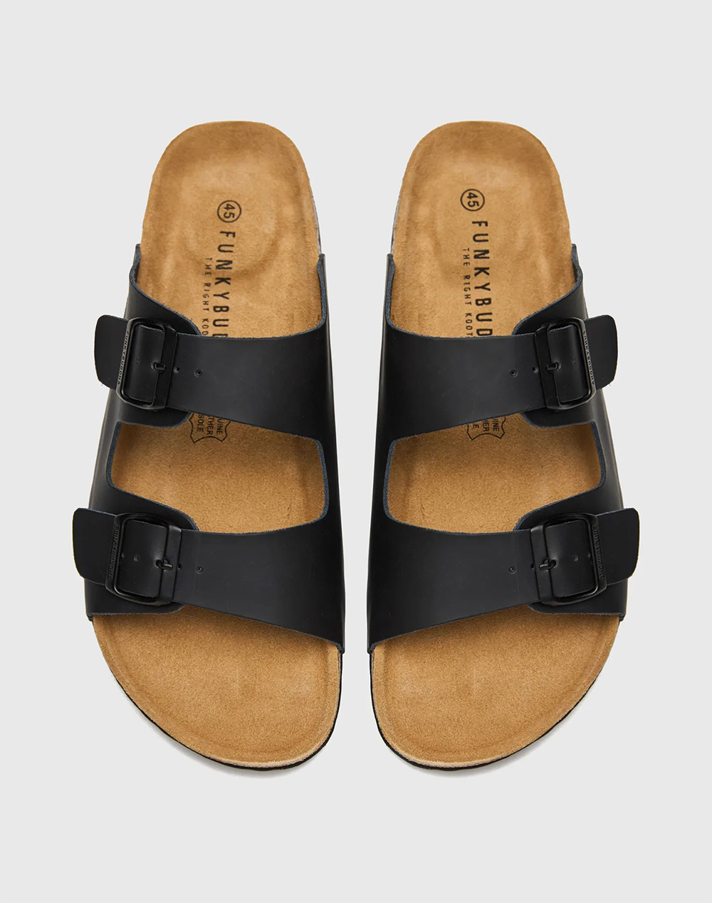 Funky Buddha Ανδρικά Σανδάλια Fbm013-004-08-Black Black ανδρικά παπούτσια Πεδιλα Politikos Shop Πολιτικός
