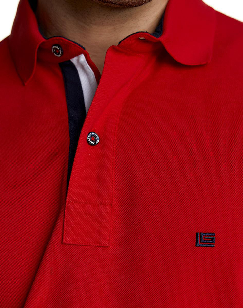 Guy Laroche 2219029 Μπλούζα Polo Gl2219029-20 Red ανδρικά ρούχα μπλούζες Politikos Shop Πολιτικός