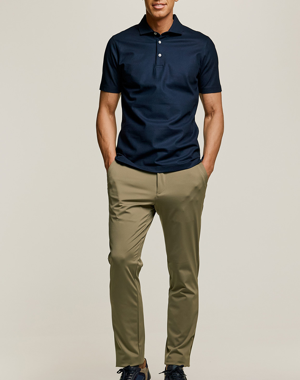 Guy Laroche Es19310 Polo Gles19310-2 Navyblue ανδρικά ρούχα μπλούζες Politikos Shop Πολιτικός