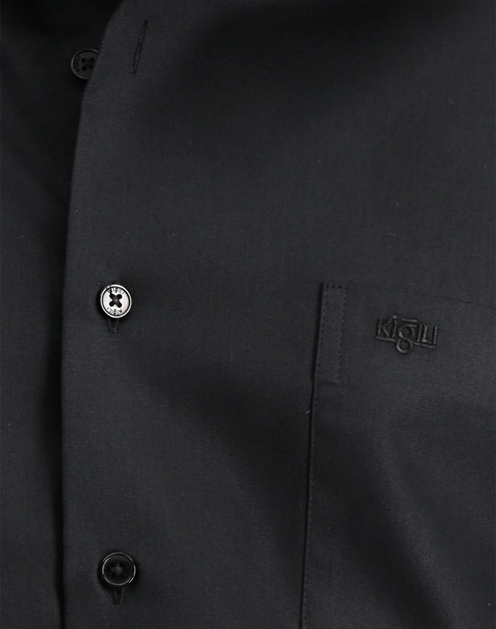 KIGILI Long Sleeve Shirt KSSZ4BE0DZ004-BLACK Black φωτογραφία
